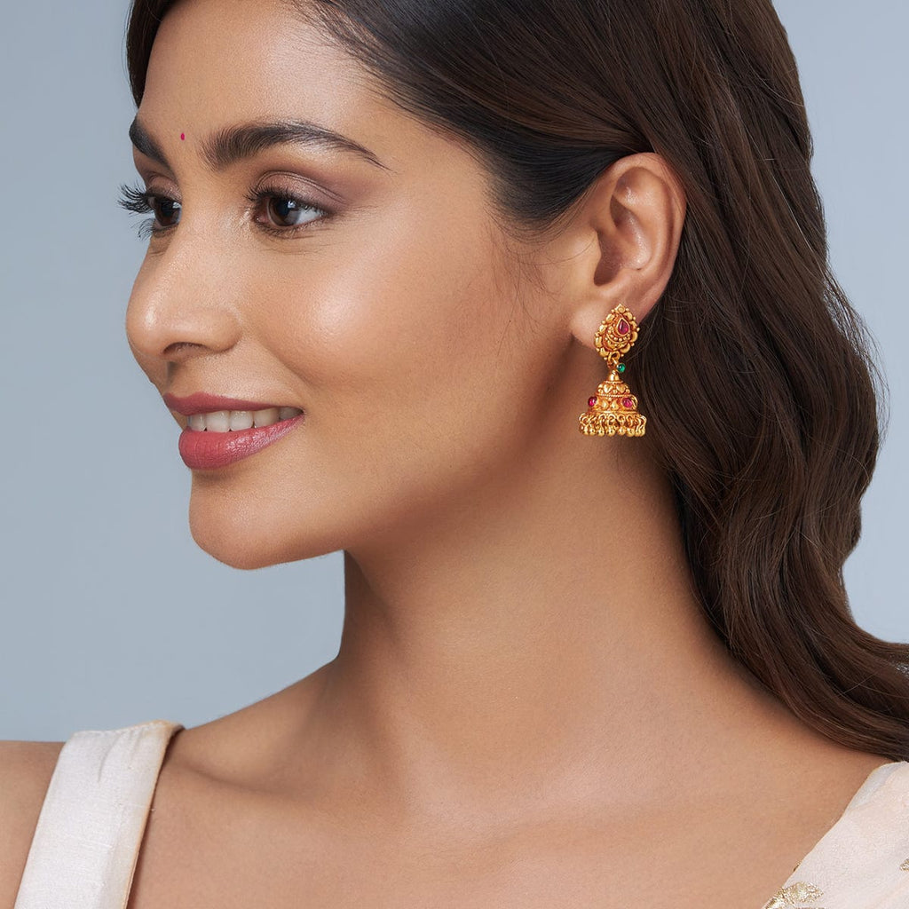 Senco Gold Precious Jewellery 22k Metal Yellow Gold Earrings For Women,  Gold : Amazon.in: Fashion